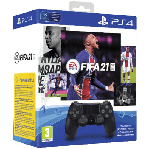 PS4 DualShock + FIFA 21 -ohjainpaketti