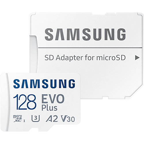 Samsung MicroSD EVO+ 128 Gt SD-adapterilla (2021)
